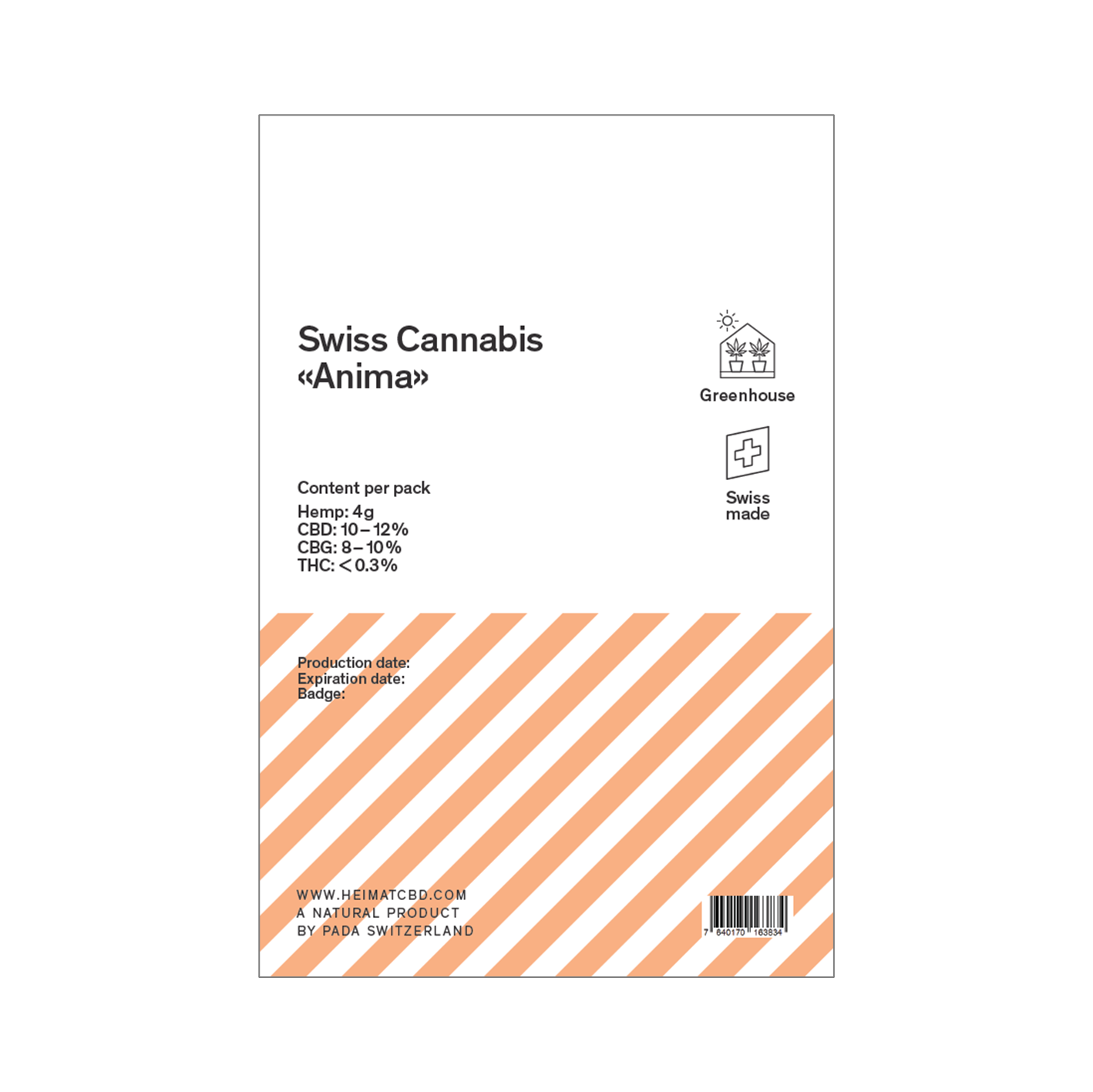 Hemp flowers Greenhouse Anima (CBG)