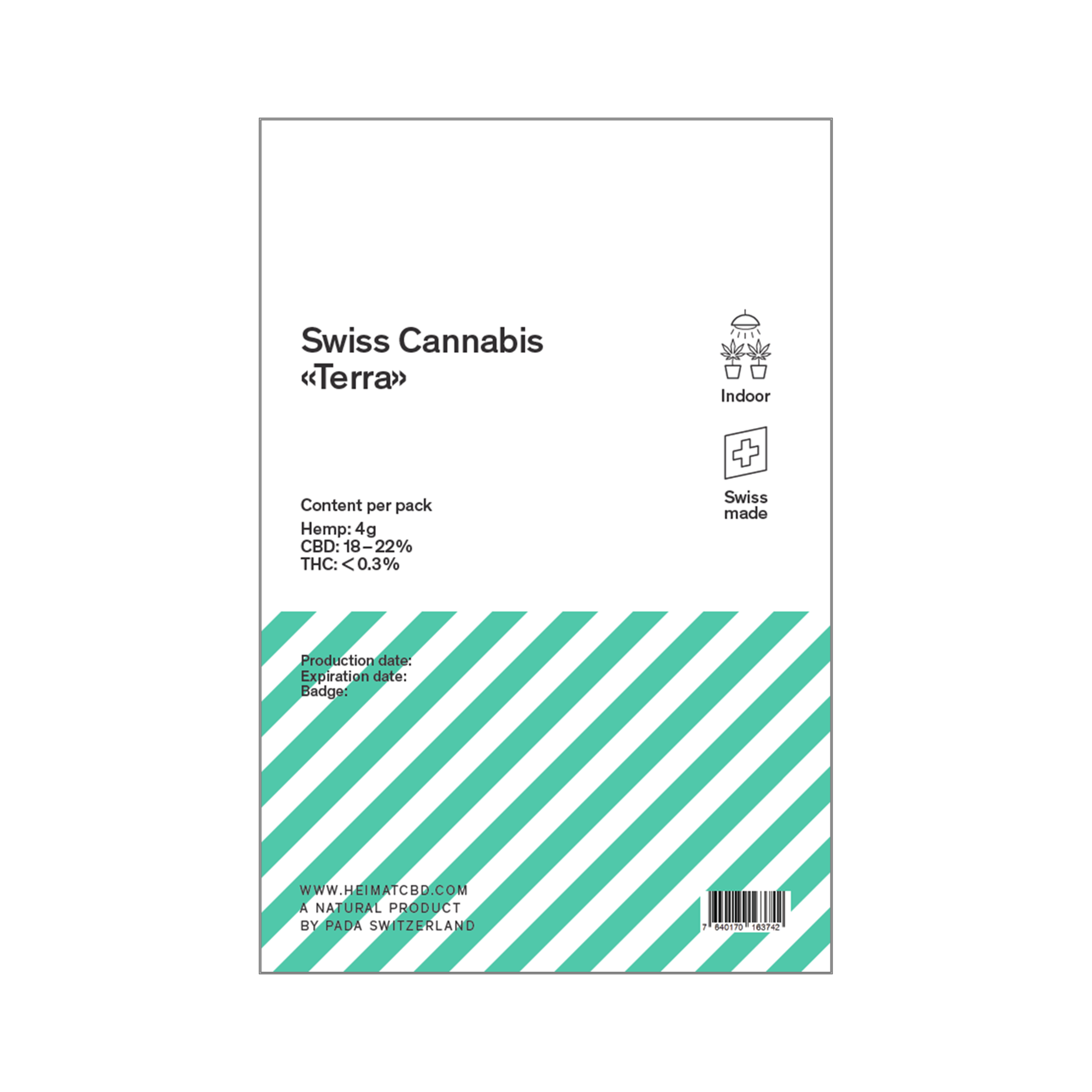 Hemp flowers Indoor Terra (CBD)